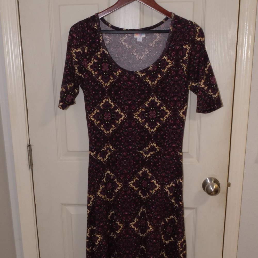 LulaRoe long casual dress, mid calf length